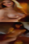 Horny housewife smiling